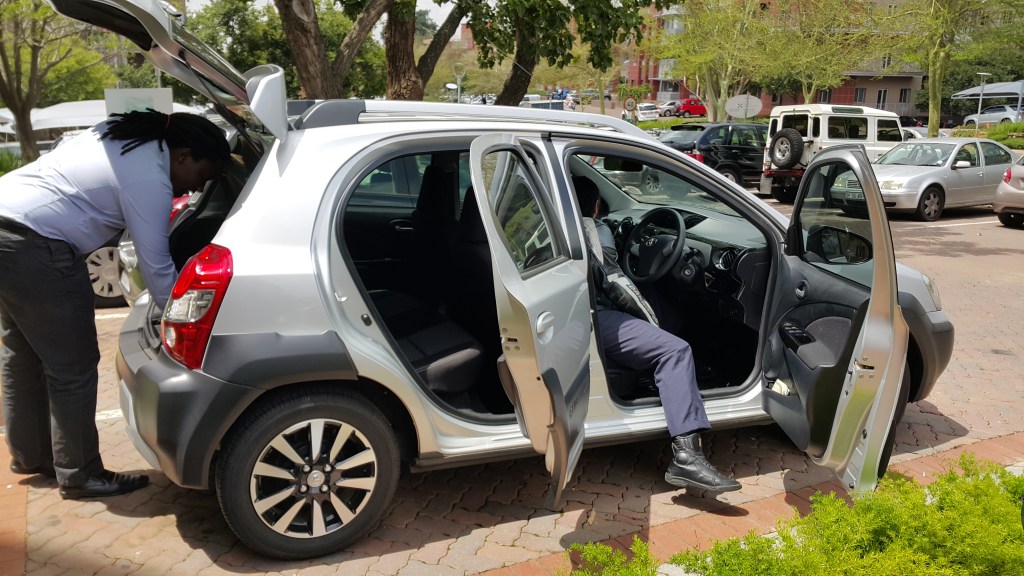 Checking the interior space and features