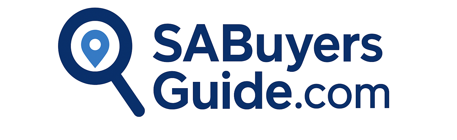 This is the logo for SA Buyers Guide.com.